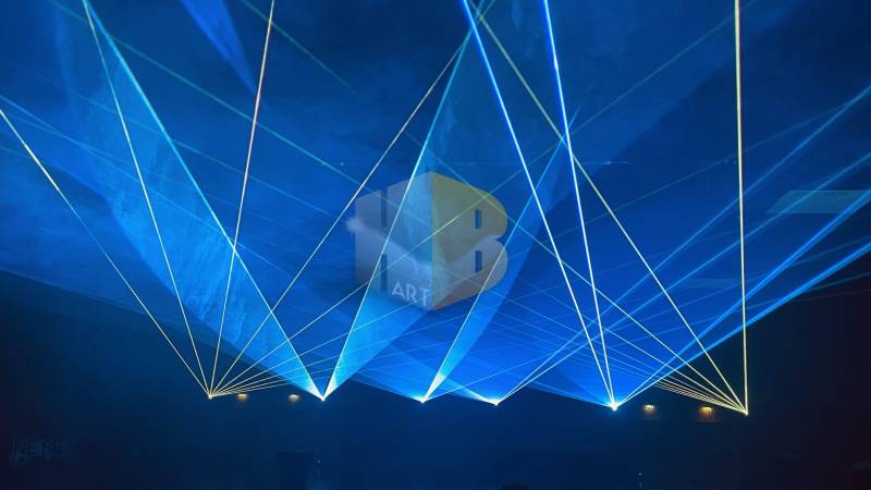 Création d'un show lumière personnalisé avec laser pour votre évènement à Lyon